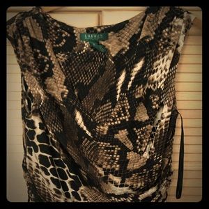 Ralph Lauren print midi dress